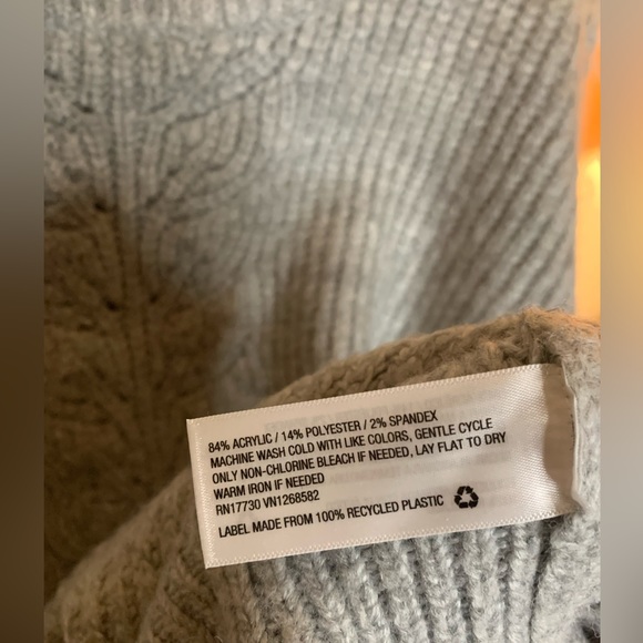 Ava & Viv Gray Ballon Sleeve Knit Sweater - Picture 5 of 5